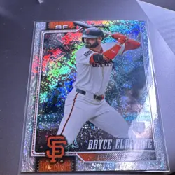 Bryce Eldridge Rookie 2026 Topps Series 2 #406 Holo Foil SP RC Giants - Image 3