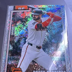Bryce Eldridge Rookie 2026 Topps Series 2 #406 Holo Foil SP RC Giants - Image 4