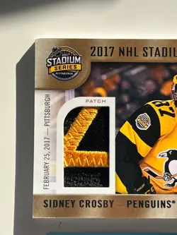2017-18 Upper Deck Sidney Crosby SP Game Used Stadium Series Patch 2/35 Penguins - Image 3
