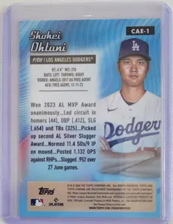 2024 Topps Chrome - All-Etch Shohei Ohtani #CAE-1 - Image 2