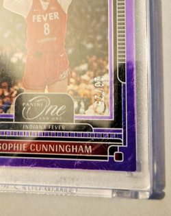 SOPHIE CUNNINGHAM Purple #'d /25 ( 2025 WNBA One & One Fever Encased #46 SP SPP) - Image 3
