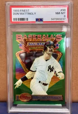 Topps 1993 Don Mattingly #98 All-Stars PSA 8 Yankees Baseball - Image 1
