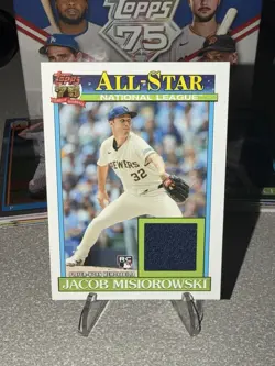 2026 Topps Series 2 Jacob Misiorowski RC 1991 All-Star Relic Jersey Brewers - Image 1
