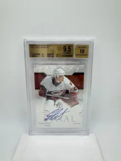 2003-04 Sp Authentic Eric Staal Future Watch Auto /999. Future HOFU Hurricanes! - Image 1