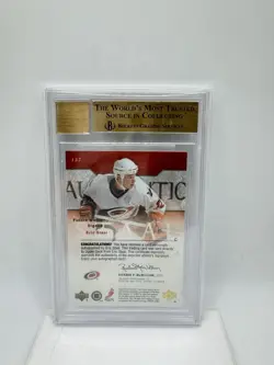 2003-04 Sp Authentic Eric Staal Future Watch Auto /999. Future HOFU Hurricanes! - Image 2