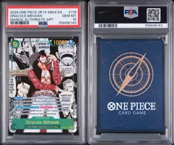 2026 One Piece OP14-EB04 Dracule Mihawk Manga Alternate Art PSA 10 #OP14-119 - Image 3