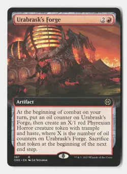 Urabrask's Forge (Extended Art) 387 Phyrexia: All Will Be One MTG NM - Image 1