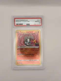 Radiant Charizard Holo 020/159 Pokemon TCG Crown Zenith PSA 10 - Image 1