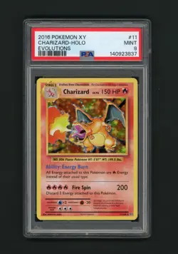 Pokemon XY Charizard 11/108 Evolutions Holo PSA 9 Card - Image 1