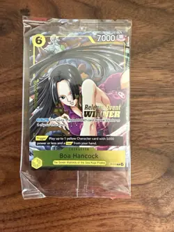 One Piece TCG Promo Boa Hancock Release Event Winner P-115 Foil Sealed - OP15 - Image 1