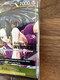 One Piece TCG Promo Boa Hancock Release Event Winner P-115 Foil Sealed - OP15 - Image 3