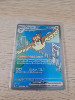 Pidgeot EX Sv03: Obsidian Flames 225/197 Holo Special Pokemon TCG Card NM - Image 1