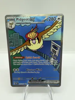 Pokemon TCG Pidgeot EX Sv03: Obsidian Flames 225/197 Holo SIR - Image 1