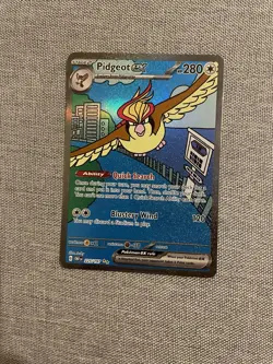Pokemon TCG Obsidian Flames Pidgeot EX Holo Trading Card 225/197 SV03 - Image 1