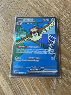 Pokemon TCG Obsidian Flames Pidgeot EX 225/197 SV03 Holo Trading Card - Image 1
