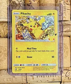 Pokemon Pikachu Holo Card McDonalds 25th Anniversary 2021 Promo 25/25 Light Play - Image 1