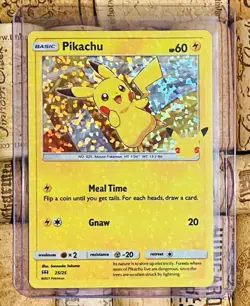 Pokemon Pikachu Holo Card McDonalds 25th Anniversary 2021 Promo 25/25 Light Play - Image 2