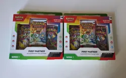(2) x Pokemon TCG First Partner Illustration Collection Series Box SEALED - Image 1
