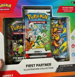 Pokemon TCG First Partner Illustration Collection Series 2 Sealed Box 3 Promo - Image 1