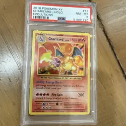 2016 POKEMON XY EVOLUTIONS #11/108 CHARIZARD HOLO - PSA 8 - Image 1
