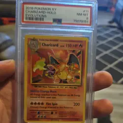 2016 POKEMON XY EVOLUTIONS #11/108 CHARIZARD HOLO PSA 8 - Image 1