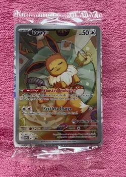 Eevee 173 SV: Scarlet & Violet Pokemon Center Stamped Holo Promo Card SEALED - Image 1