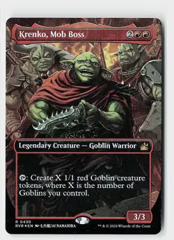 Krenko, Mob Boss (Anime Borderless) Foil R Ravnica Remastered 430 NM - Image 1