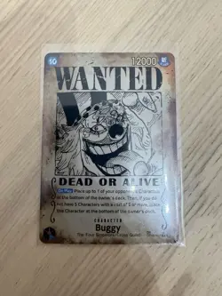 Buggy Wanted Poster OP09-051 English, OP-09 Emperors in the New World Near Mint - Image 1