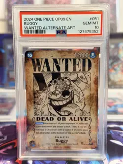 One Piece TCG Buggy OP09-051 Wanted Poster SP Rare, Emperors in the New World - Image 1