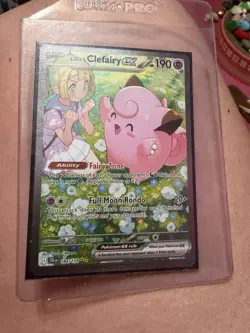 The Pokemon Company Lillie's Clefairy ex 184/159 Sv09 Full Art Holo SIR Eng - Image 1