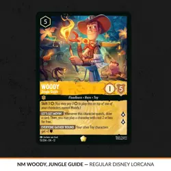 Woody - Jungle Guide 15/204 Legendary NM Regular Wilds Unknown Disney Lorcana - Image 1