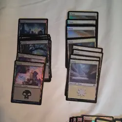 50 foil Basic Land Card Lot of Magic The Gathering assorted MTG NM dft mkm tdm - Image 3