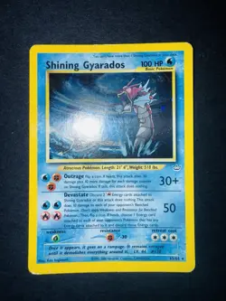 Lotto Cards Pokemon Vintage Holo Wizard Shining Gyarados (read the description) - Image 5