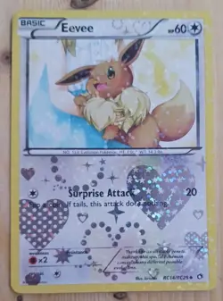 Eevee RC14/RC25 Radiant Collection BW Legendary Treasures Pokemon Card - Image 1