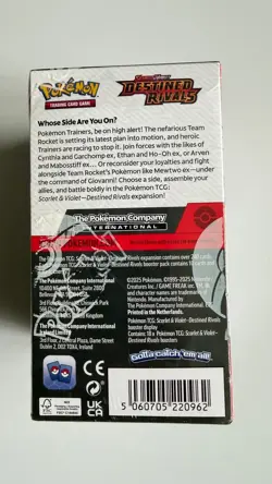 Pokemon TCG Destined Rivals Half Booster Box 18 Packs Factory New & Sealed - Image 2