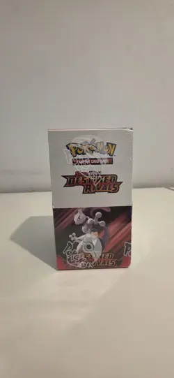 Pokemon TCG Destined Rivals Half Booster Box 18 Packs Factory New & Sealed - Image 1