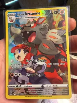 Pokemon TCG Hisuian Arcanine Lost Origin Trainer Gallery Tg08/Tg30 Holo Ultra... - Image 1