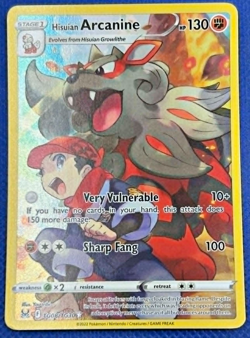 Pokemon TCG Hisuian Arcanine TG08/TG30 SWSH11: Lost Origin Trainer Gallery NM - Image 1