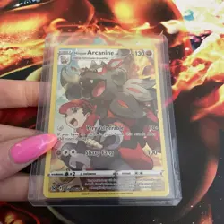 Pokemon TCG Hisuian Arcanine Holo Card Lost Origin Trainer Gallery, TG08/TG30 - Image 1