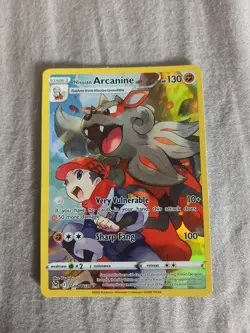 Pokemon TCG Hisuian Arcanine Holo Card Lost Origin Trainer Gallery, TG08/TG30 - Image 1