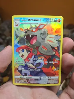Pokemon TCG Hisuian Arcanine Trainer Gallery TG08/TG30 SWSH Lost Origin - Image 1