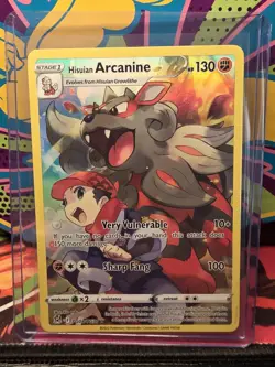 Pokemon TCG Hisuian Arcanine Holo Card Lost Origin Trainer Gallery, TG08/TG30 - Image 1