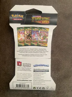 Pokemon TCG Sword & Shield Evolving Skies Sleeved Booster Pack FACTORY SEALED - Image 2