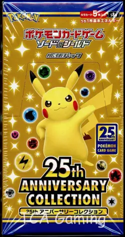 25th Anniversary Collection SEALED Booster Box (16 Japanese Packs) Pokemon Cards - Image 1