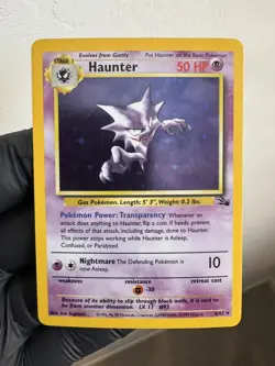 Haunter 6/62 Holo Rare | Fossil Unlimited | Pokemon TCG | LP | 1999 Vintage WoTC - Image 1