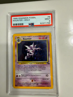 Pokemon Fossil 1999 Haunter Holo Unlimited 6 PSA 9 Mint English - Image 2