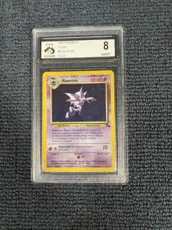 1999 Pokemon Fossil TCG #6 Haunter Holo 6/62 CGA Graded 8 NM/MT - Image 1