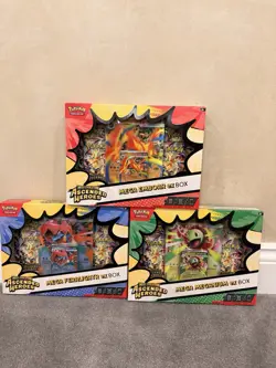 Pokemon TCG Ascended Heroes Mega Feraligatr Meganium & Emboar EX Box New Sealed - Image 1