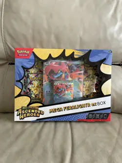Pokemon TCG - Mega Evolution Ascended Heroes Feraligatr Mega EX Box New & Sealed - Image 1
