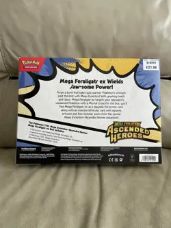 Pokemon TCG - Mega Evolution Ascended Heroes Feraligatr Mega EX Box New & Sealed - Image 5